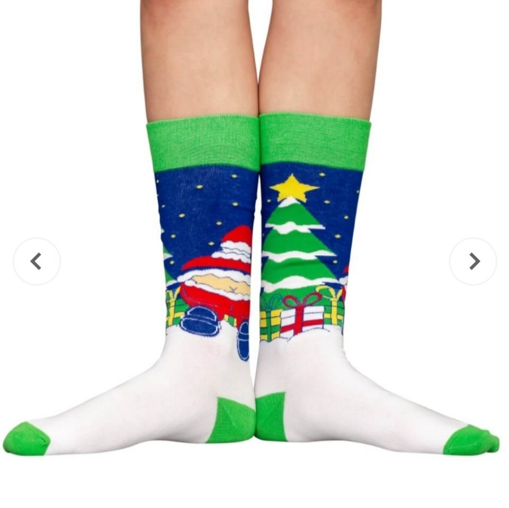 3 for $15.00-Santa's Butt Crack Ugly Christmas Socks Adult Funny